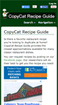 Mobile Screenshot of copycatrecipeguide.com